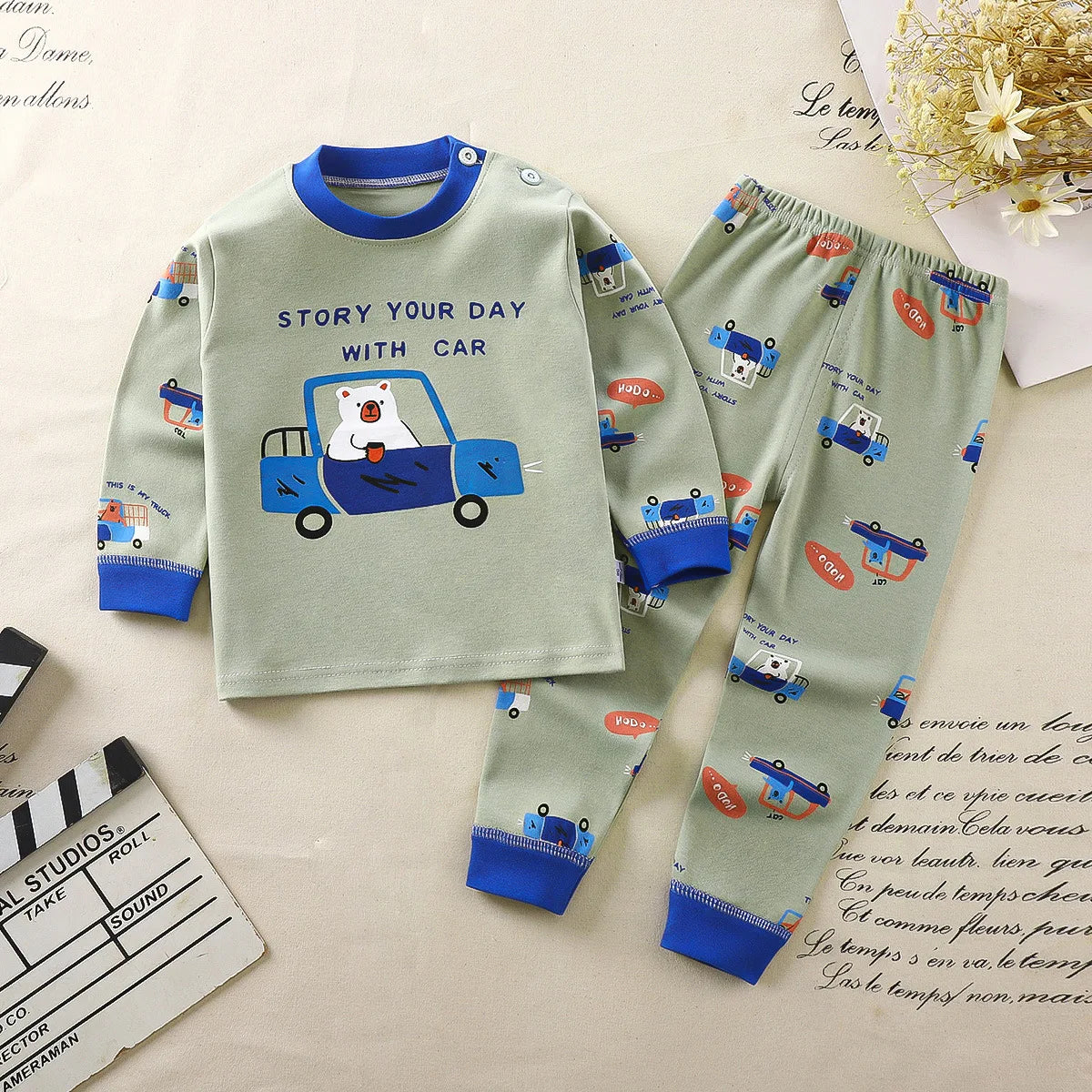 👕 Soft & Snuggly Cotton Pajamas for Boys! 🌙 - ThiGui