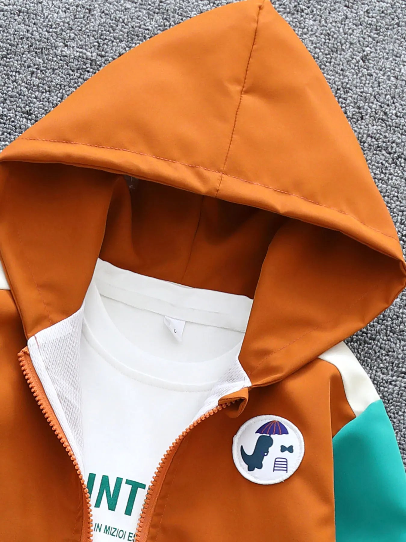 🦕 Dino Style On-the-Go! Hooded Jacket with Colour Patchwork for Boys & Girls (3–10Y) 🌈 - ThiGui