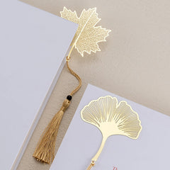 🍂📖 A Timeless Thank You – Elegant Metal Leaf Bookmark for Cherished Teachers 🍁🌸 - ThiGui