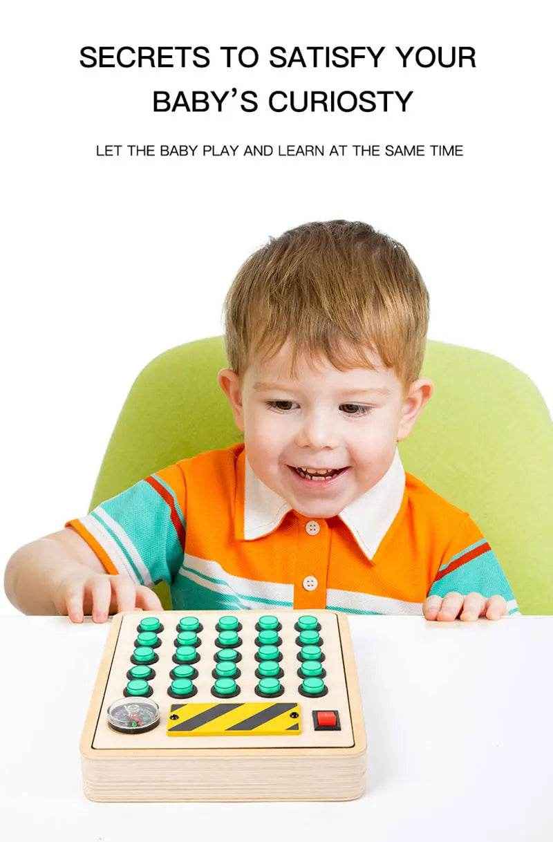 🌳Ultimate Montessori Busy Board – Light-Up Steering Wheel Fun for Curious Little Explorers! - ThiGui