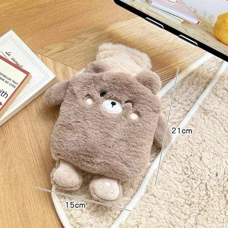 🧸Cuddly Cozy Buddy – Soft Plush Hot Water Bottle for Boys' Tummy, Hands & Feet - ThiGui