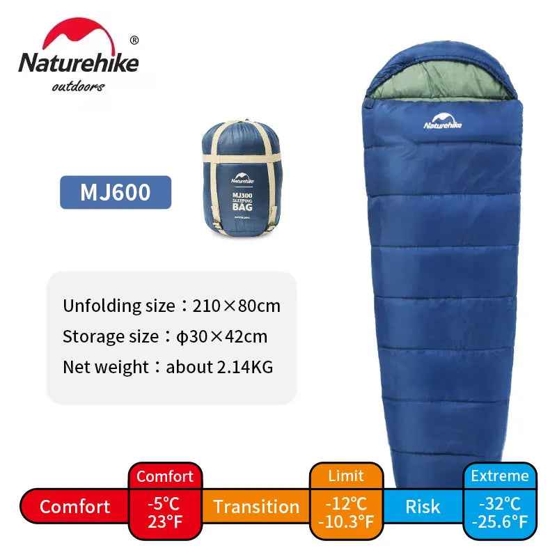 ❄️ Adventure-Ready Sleeping Bags – Naturehike MJ300 (-1℃) & MJ600 (-12℃) 🌲⛺ - ThiGui
