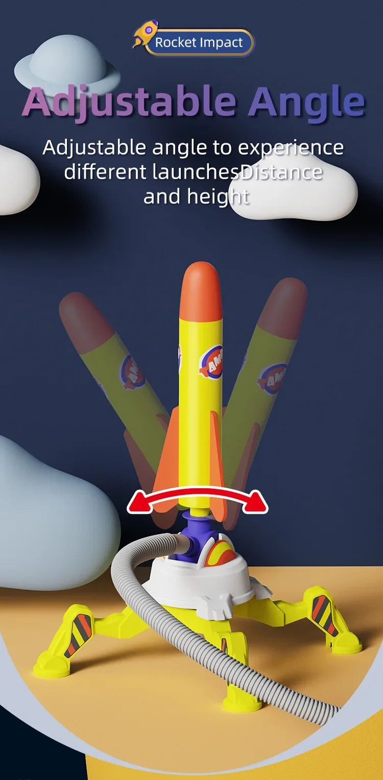 🚀 Ready, Set, STOMP! Air Rocket Launcher Toy for Outdoor Fun & Energy Burn 🔥👟 - ThiGui