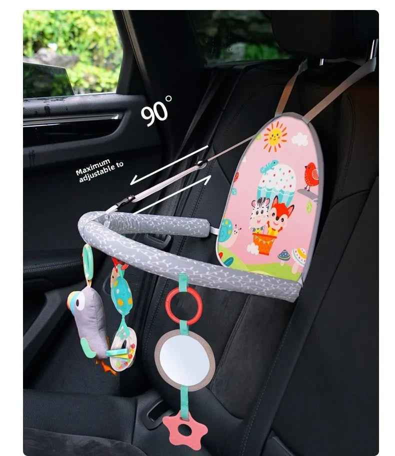 🍼 Car Seat Activity Toy – Kick, Grab & Explore on the Go! 🚗🎠 - ThiGui