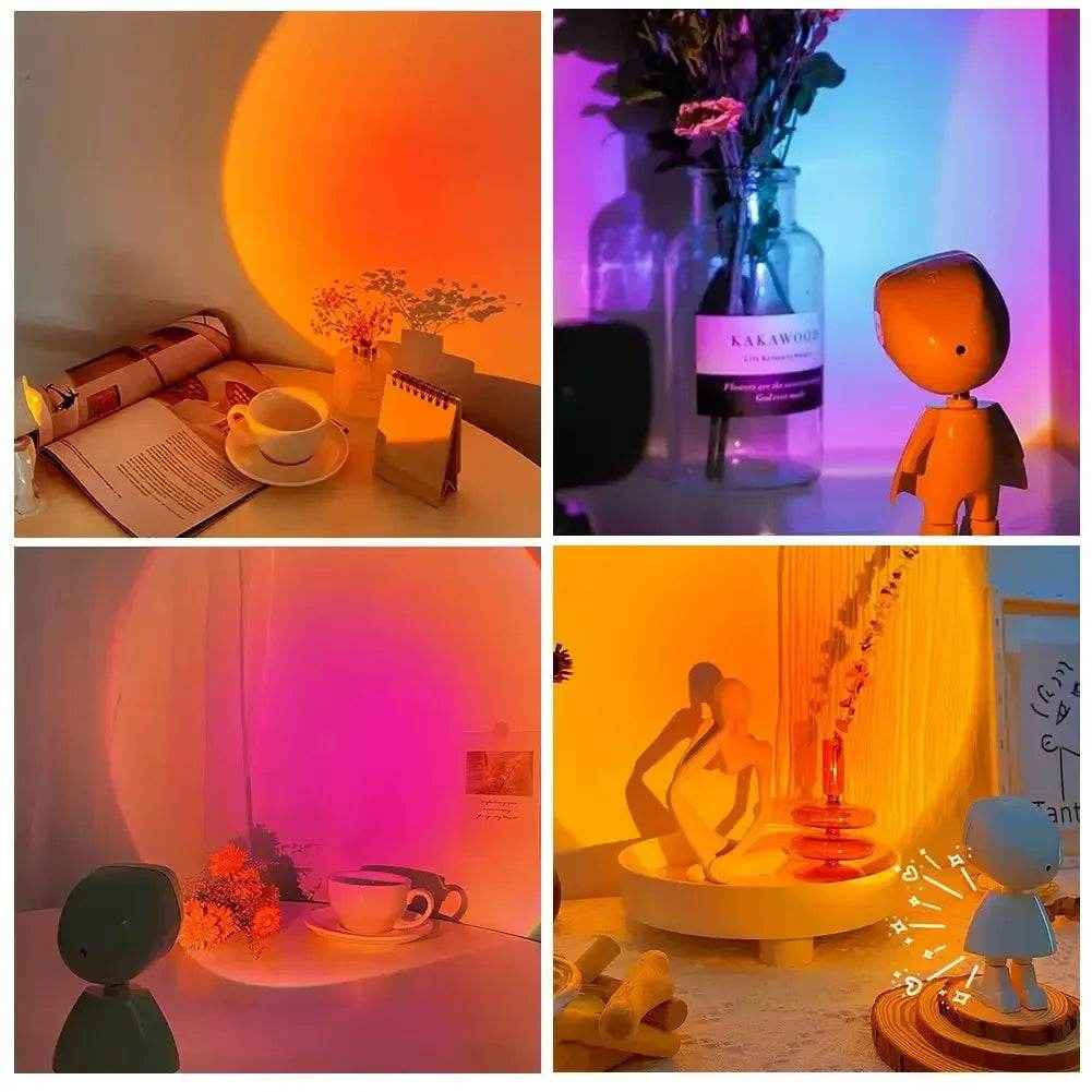 ✨Astronaut Sunset Lamp – Magical Night Light for Calm Bedtimes & Cosmic Dreams - ThiGui