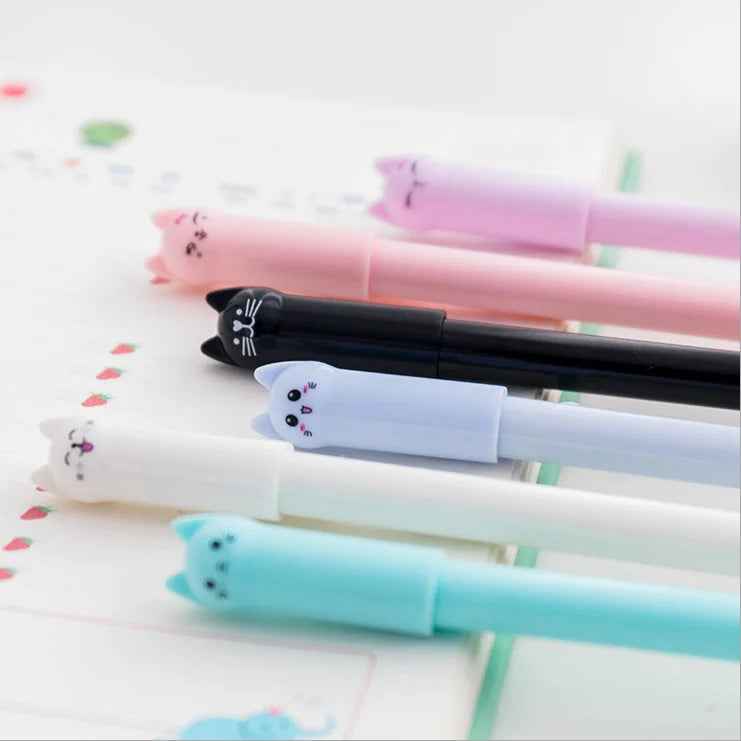 🖊️Purr-fectly Cute! 6 Black Cat Gel Pens That Kids (and Mums) Adore - ThiGui