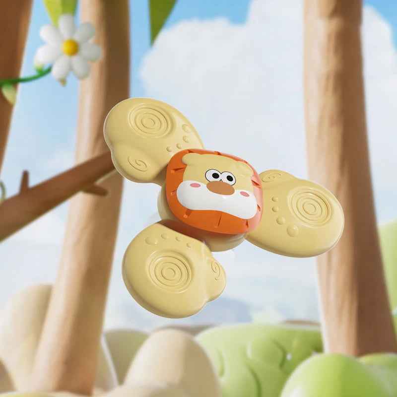 🌀 Stick, Spin & Smile – Suction Spinner Toy for Busy Little Hands! 🌈👶 - ThiGui