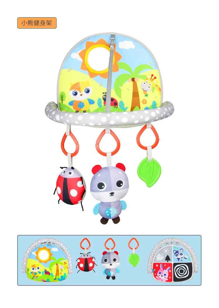 🍼 Car Seat Activity Toy – Kick, Grab & Explore on the Go! 🚗🎠 - ThiGui