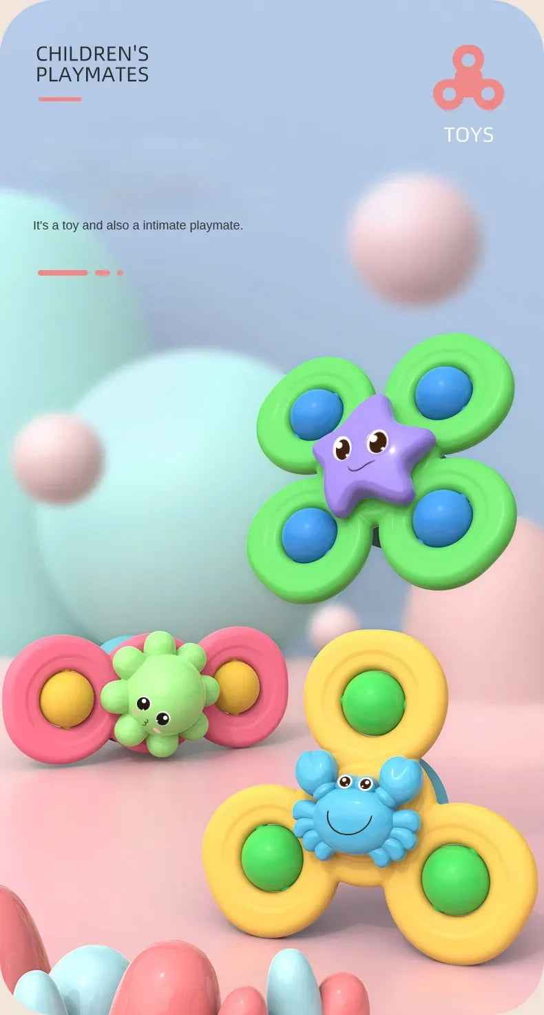 🌀 Spinner Suction Toys – Bath Time, Play Time, Anytime Fun! 🚿👶 - ThiGui