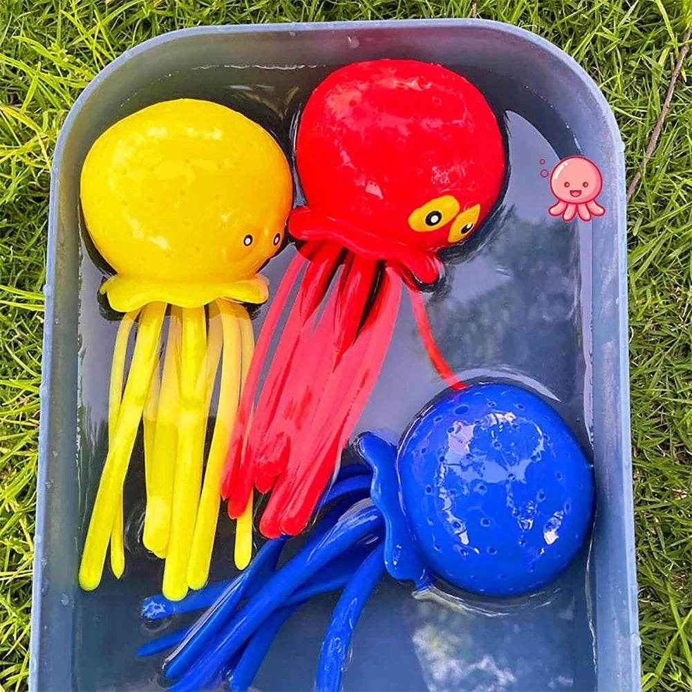 🐳Squishy Octopus Bath Toy for Boys That Soaks Up Water and Spreads Smiles - ThiGui