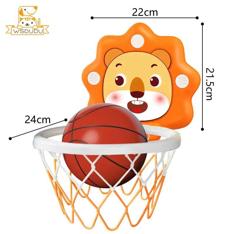 🏀 Stick & Dunk Basketball Set – Indoor Hoop Fun Without the Screws! 🧒💥 - ThiGui