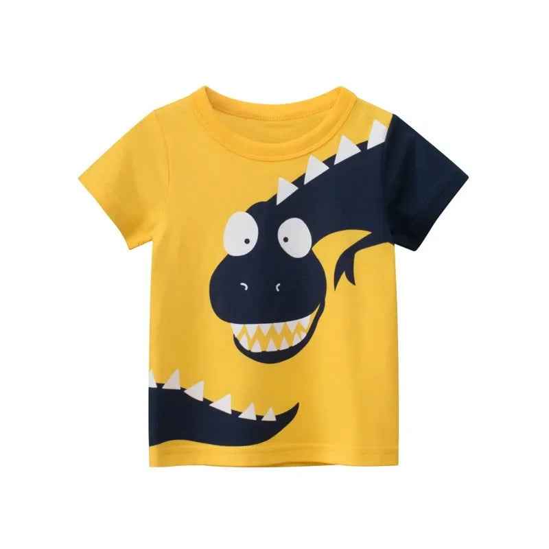 🦖 Roarsome Summer Style for Little Explorers! Dino-Mite Summer T-Shirt for Boys – Cool, Comfy & Full of Roar! - ThiGui