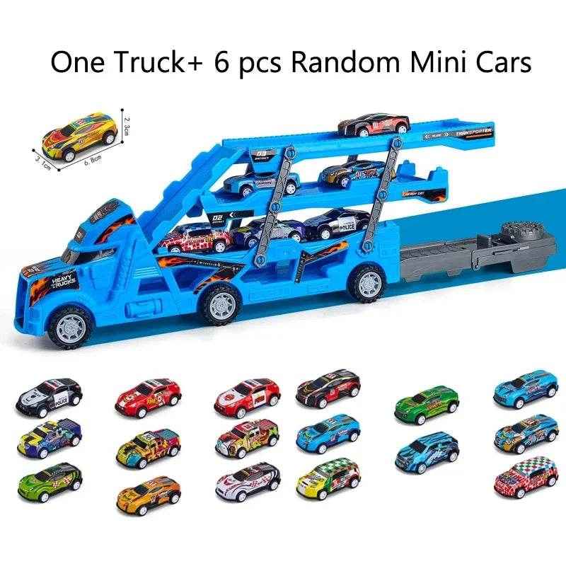 🚚Transforming Truck Toy with Folding Race Track for Boys Who Love Cars and Construction - ThiGui