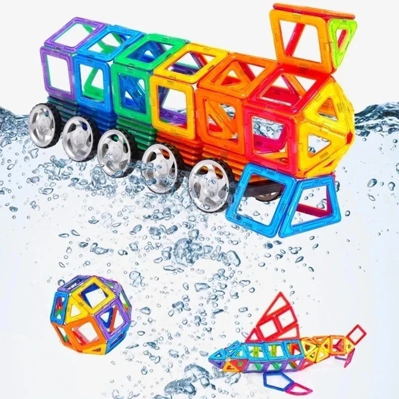 🌈 Magnetic Builder Blocks Set 🧲 | 50–100pcs of Creative STEM Fun for Curious Kids 🧠 - ThiGui