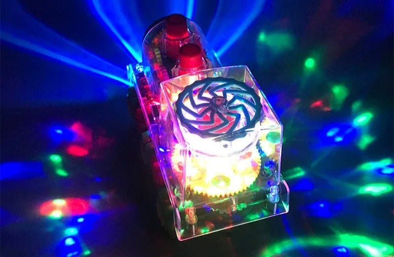 🚗💡 Light-Up Gear Car – Music, Motion & Magic for Little Motorheads! 🎶🔧 - ThiGui