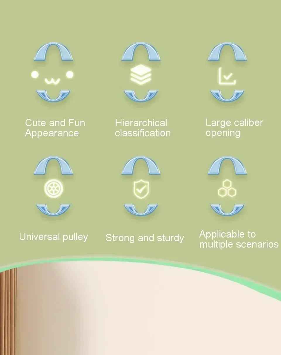 🛒 Rolling Storage Rack – Tidy Up in Style, Anywhere in the House! 🏠🧺 - ThiGui