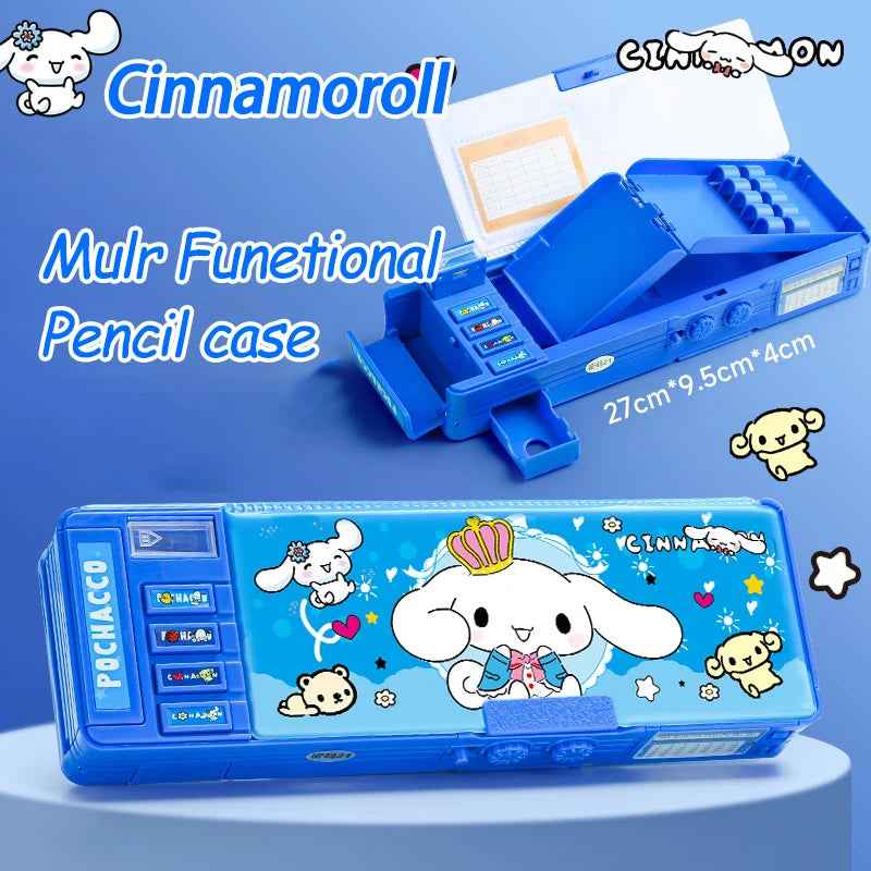 🎒Cinnamoroll Magic: Large Lockable Pencil Case for Kids – Cute, Secure & Super Spacious - ThiGui
