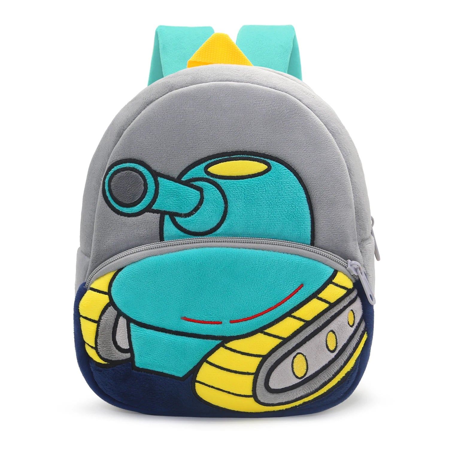 🚧👷‍♂️ Excavator Plush Backpack – Soft & Fun Schoolbag for Tiny Construction Fans! 🎒💛 - ThiGui