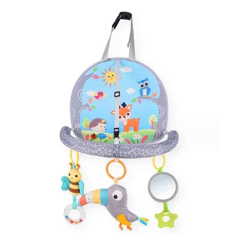 🍼 Car Seat Activity Toy – Kick, Grab & Explore on the Go! 🚗🎠 - ThiGui