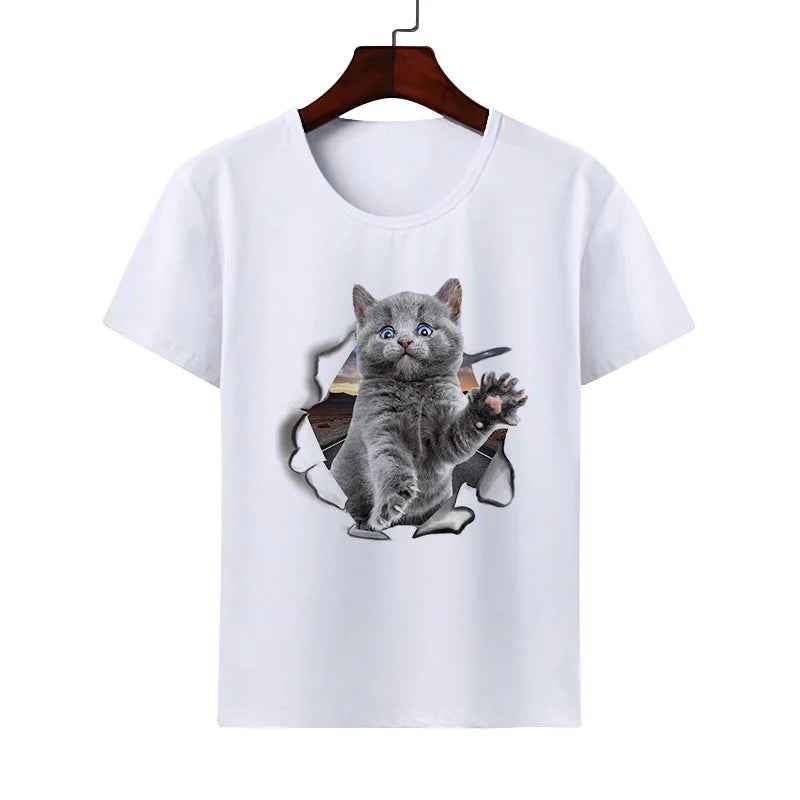 🐱 Purr-fectly Cool! 3D Cat T-Shirt for Boys 😻🎨 - ThiGui