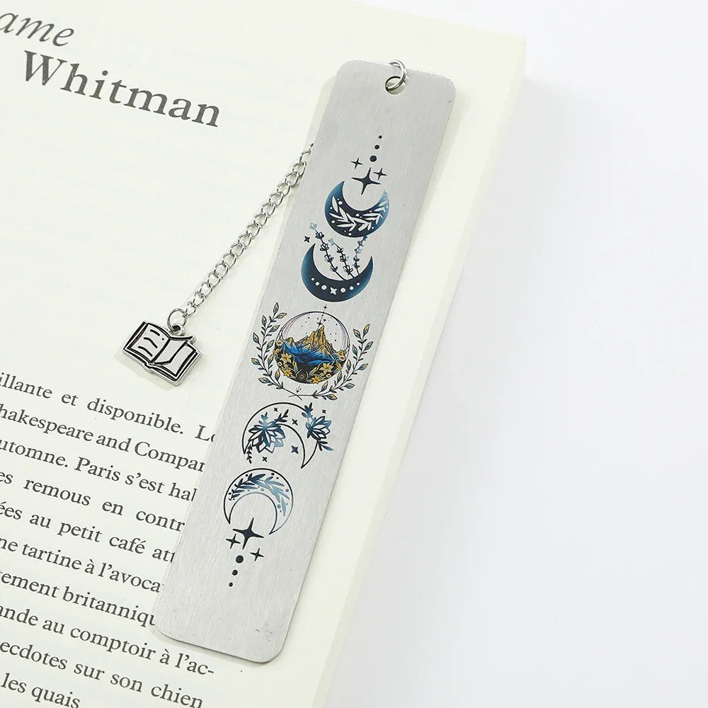 🌙 Moonlight Metal Bookmark – A Magical Gift for Dreamy Readers & Starry-Eyed Teachers ✨ - ThiGui