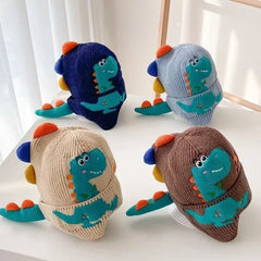🧢🦕 3D Dino Earmuff Hat – Cozy, Cute & Roarsome for Winter Days! ❄️👶 - ThiGui