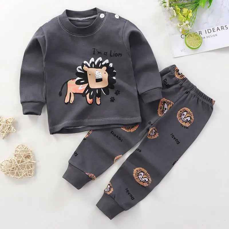 🧒 Cartoon Pajama Outfit – Comfy Day & Night Wear for Busy Toddlers! 🌟👕 - ThiGui
