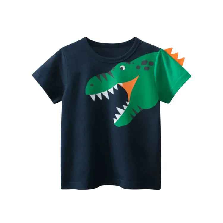 👕 Adorable Boys’ Summer Cotton Tees – Cartoon Fun for Ages 2-9! - ThiGui
