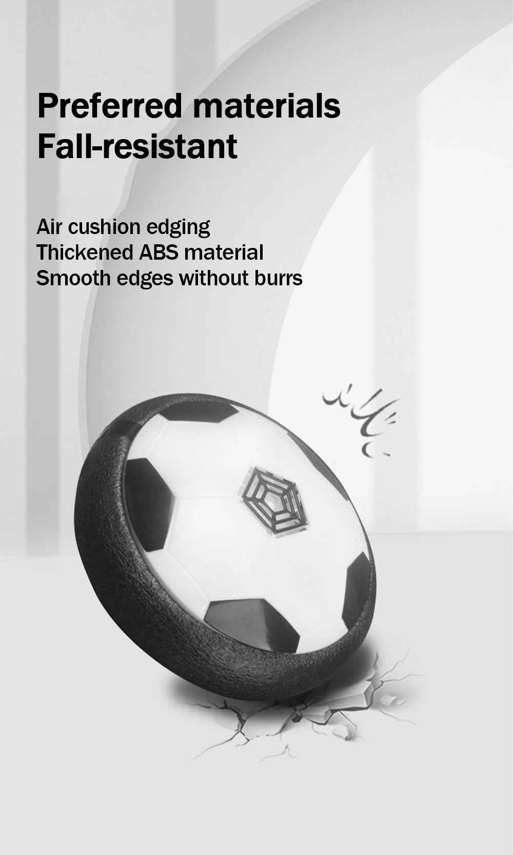 ⚽Indoor Hover Soccer Ball for Boys with Lights and Air Cushion for Active Play Anywhere - ThiGui