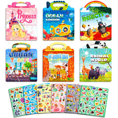 🎨Reusable Animal Scene Sticker Book – Endless Imaginative Fun! 📚✨ - ThiGui