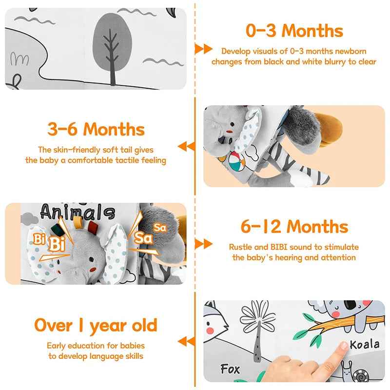 📘 Sensory Soft Baby Books – A Tiny Treasure for Little Hands 🍼👶 - ThiGui