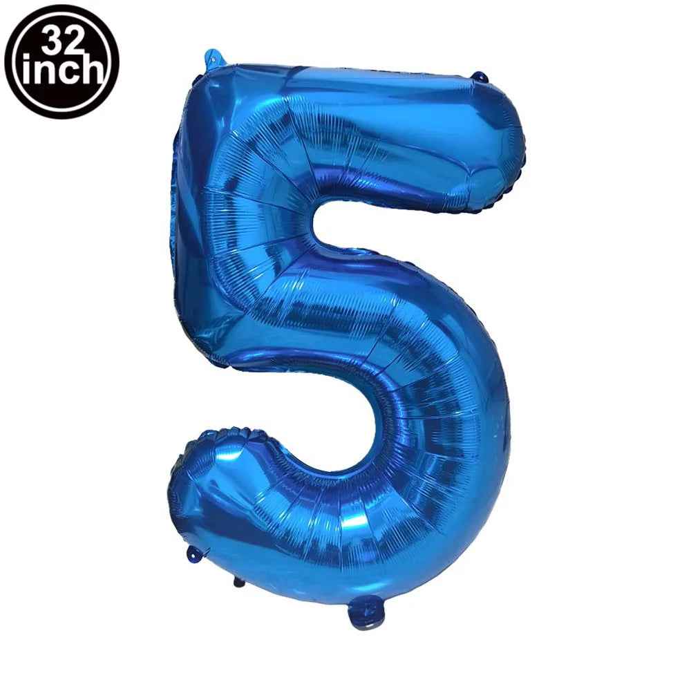 🎈Big Birthday Style – Navy Blue Number Balloons for a Picture-Perfect Party! - ThiGui