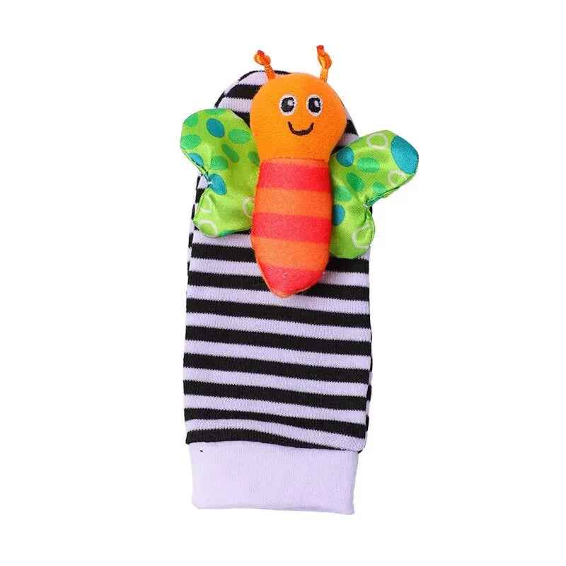 🧦Adorable Baby Rattle Socks & Wrist Toys – Sensory Fun for Little Feet & Hands (0–12M) - ThiGui