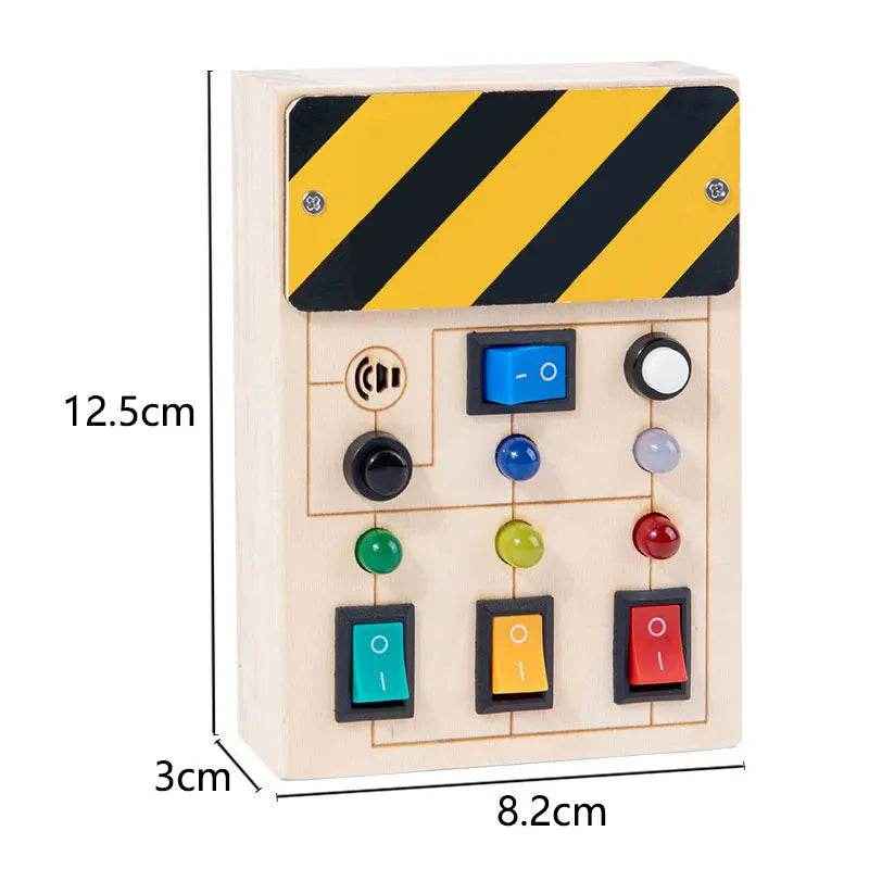 🌳Ultimate Montessori Busy Board – Light-Up Steering Wheel Fun for Curious Little Explorers! - ThiGui