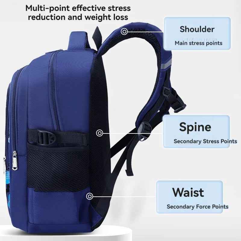 🎒 Perfect School Backpack for Boys Aged 6–12 – Comfy, Spacious & Super Cool! 🏫✨ - ThiGui