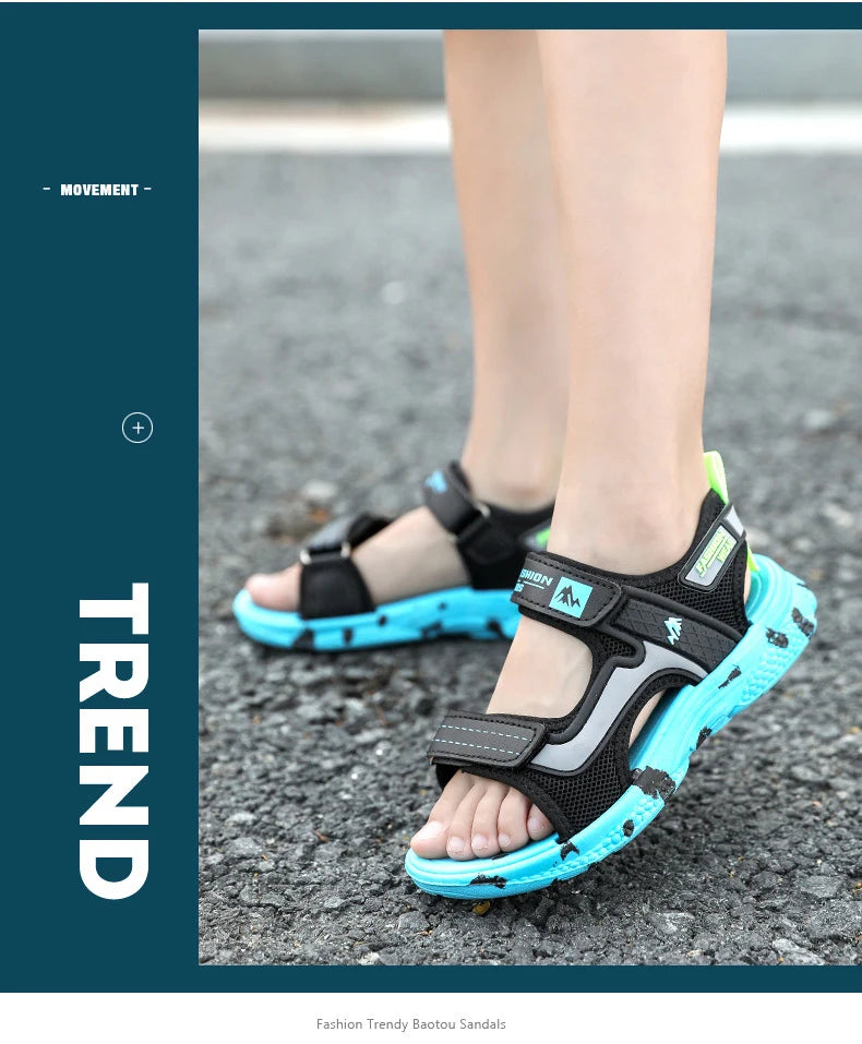 🏖️ Adventure-Ready! Camouflage Summer Sandals for Active Boys 👣💥 - ThiGui