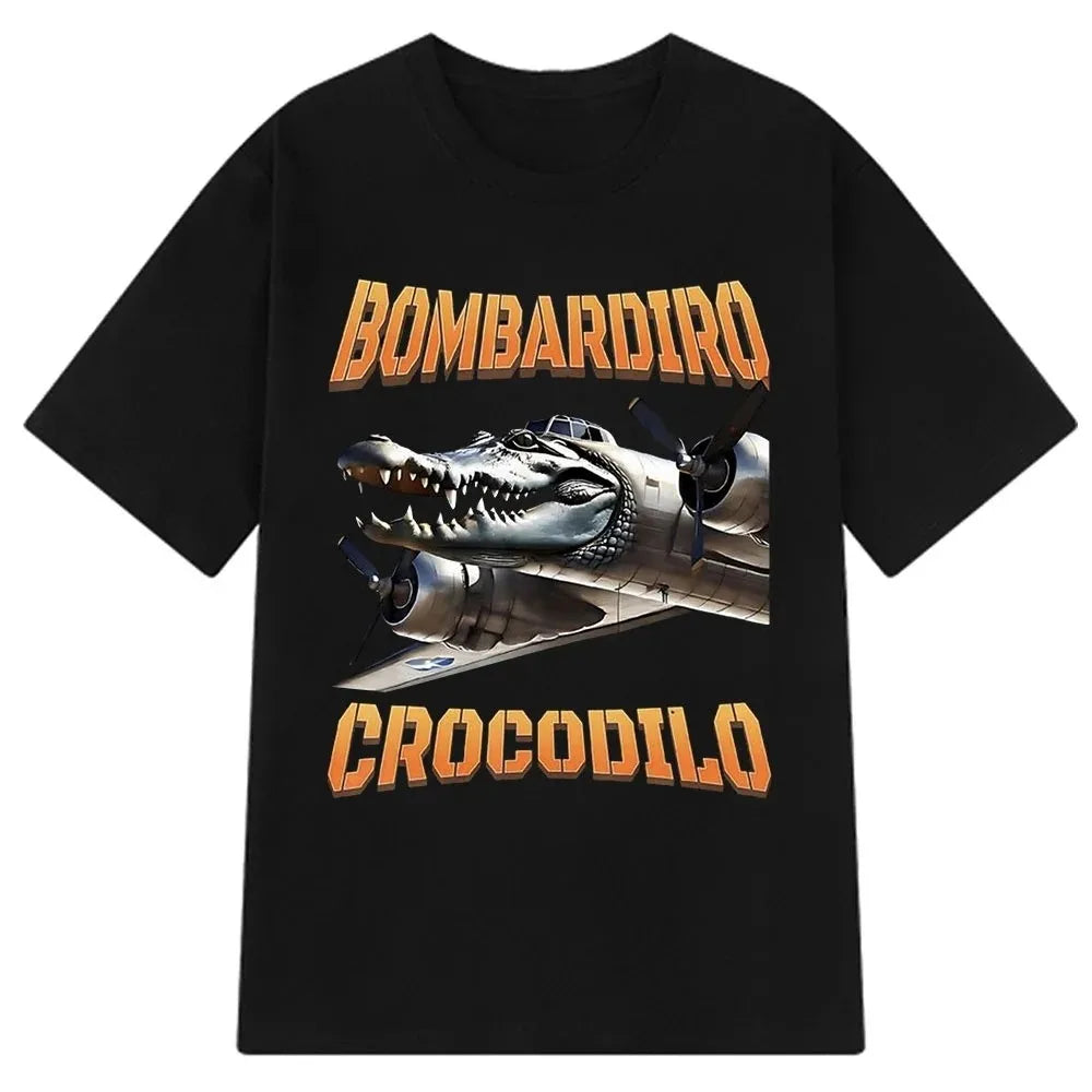 Italian Brainrot Meme Tee 😂🔥 Tralalero Tralala Cotton Y2K T-Shirt - ThiGui
