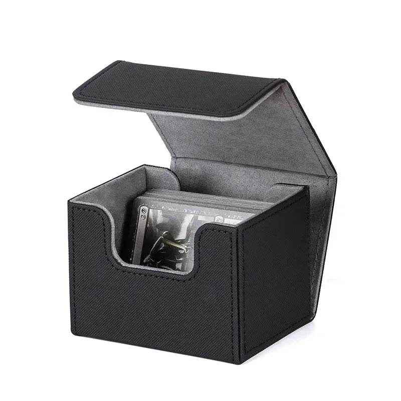 📚Deluxe Card Keeper: PU Leather Storage Box with Magnetic Lid for Trading Cards - ThiGui