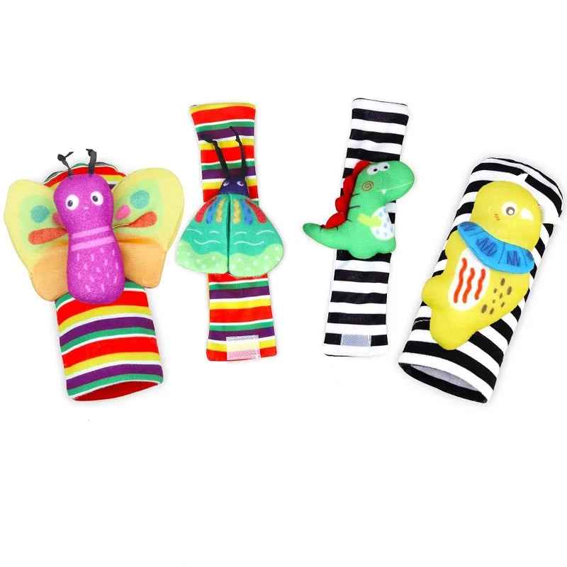 🐾 Sensory Fun for Tiny Toes & Wrists – Baby Rattle Socks & Bands! 🎶🧦 - ThiGui