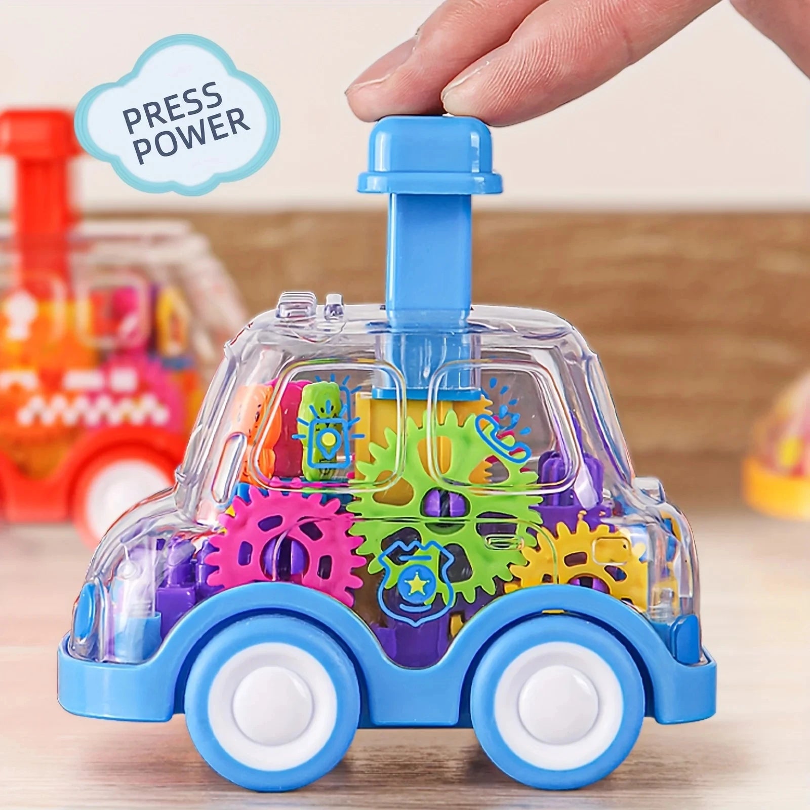 🚗 Zoom & Click Gear Car – Press-and-Go Fun for Curious Little Drivers! 🔧✨ - ThiGui