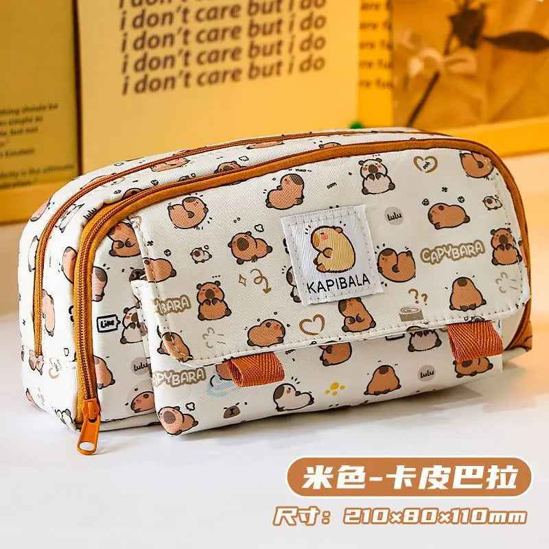 🎨Capy-Cool Pencil Pouch – Big, Fun & Organised with Adorable Capybara Style - ThiGui