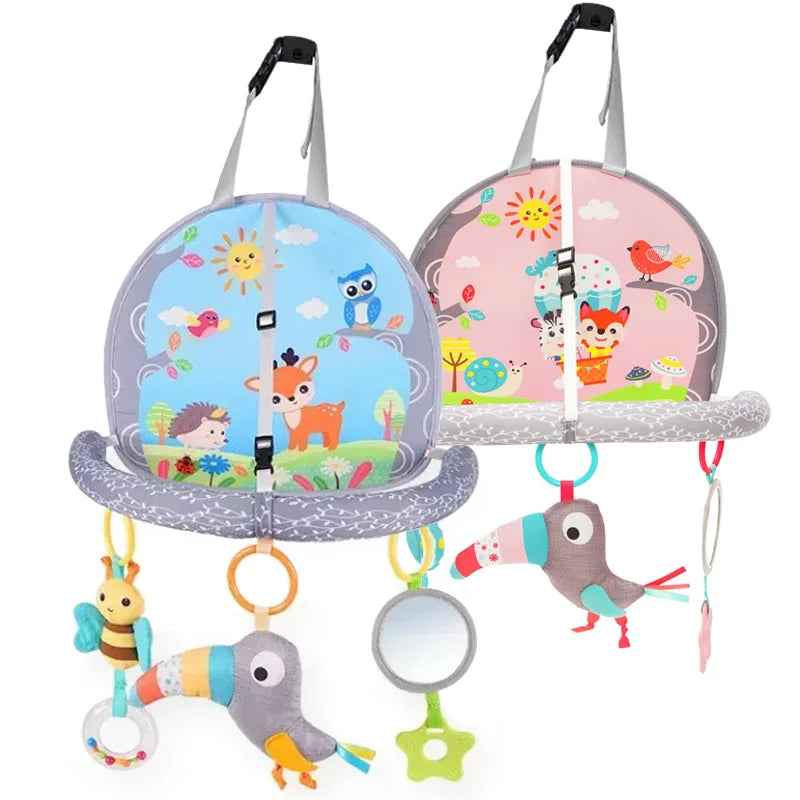 🍼 Car Seat Activity Toy – Kick, Grab & Explore on the Go! 🚗🎠 - ThiGui