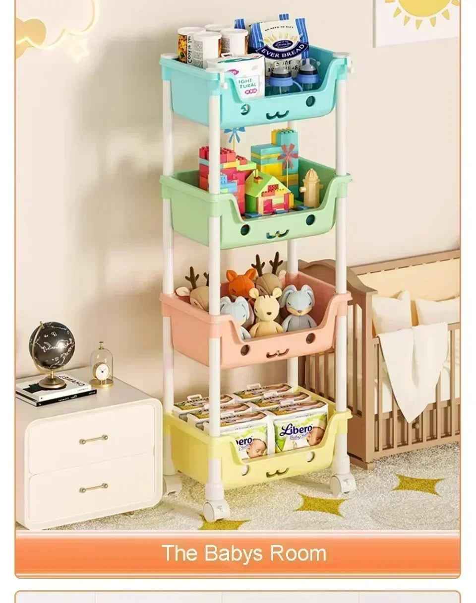 🛒 Rolling Storage Rack – Tidy Up in Style, Anywhere in the House! 🏠🧺 - ThiGui