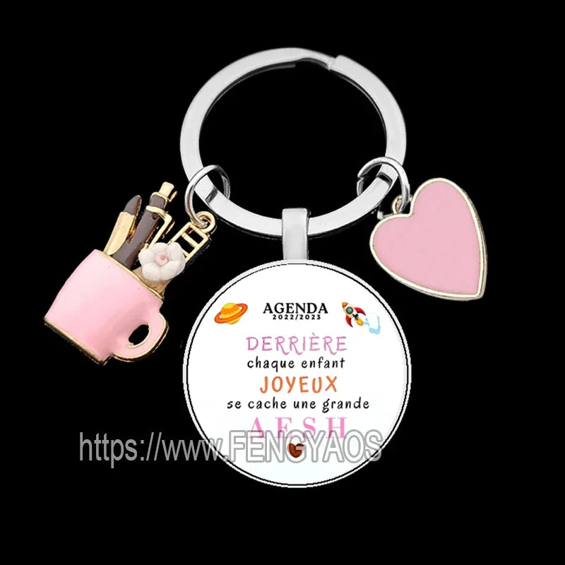 🧡 Merci Keychain – A Lovely Little Thank You for Amazing Teachers & Classroom Heroes! 🎁 - ThiGui