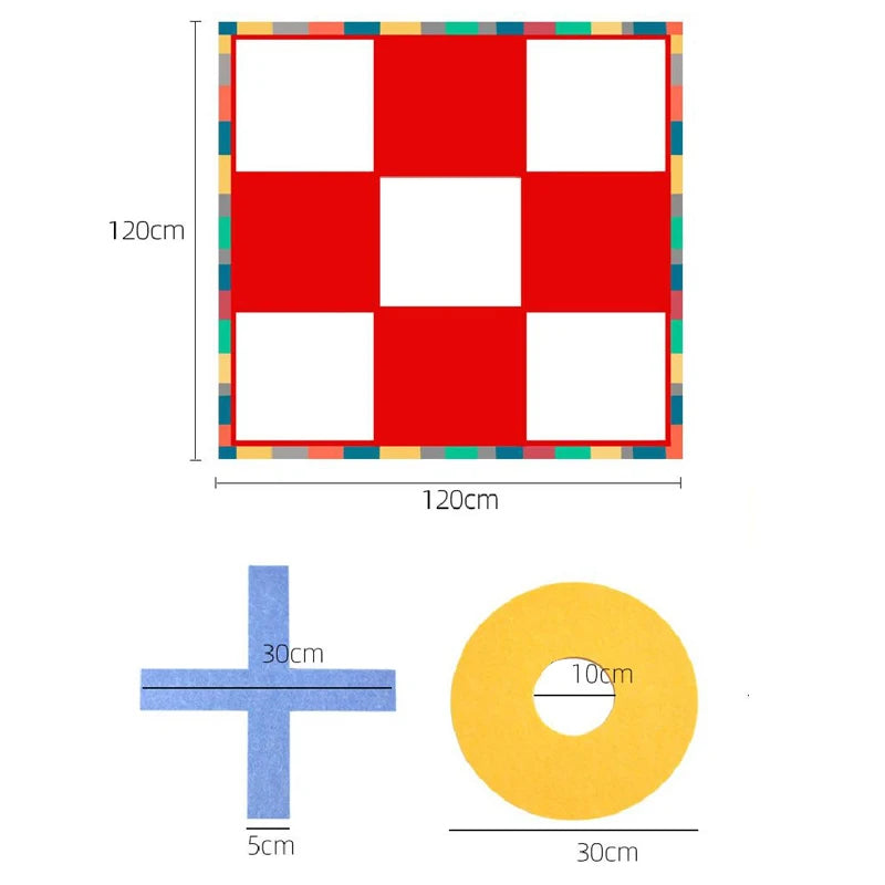 ❌⭕ Jumbo XO Chess Game – Active Outdoor Fun for Clever Kids & Team Play! 🧠🎉 - ThiGui