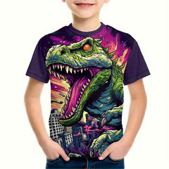 🔥 Epic Dragon Alert! 3D Graphic T-Shirt for Brave Little Adventurers 🐉 - ThiGui