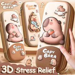 ✂️ Capybara Power Case – 3D Hard Shell Pencil Box That’s Tough, Cute & School-Proof - ThiGui