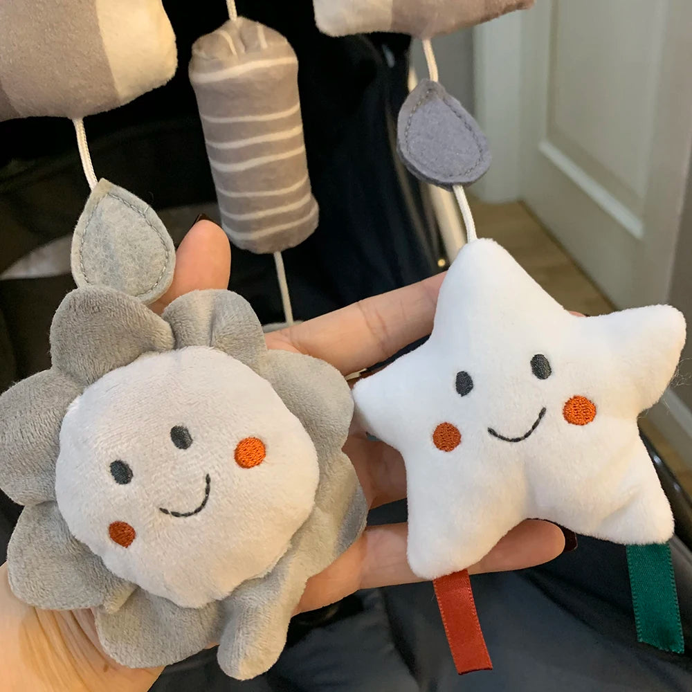 🐘 Snuggle, Shake & Smile! Hanging Plush Animal Rattles for Baby’s First Year 🍼💕 - ThiGui