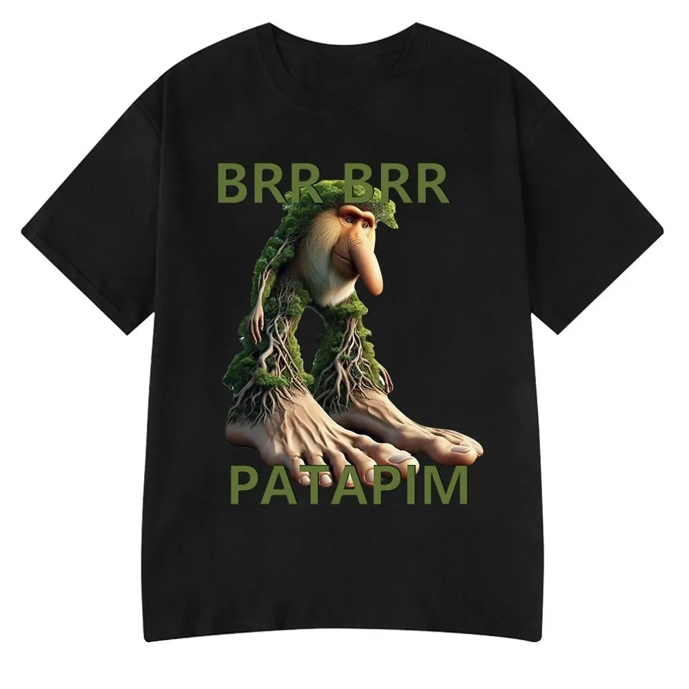 Italian Brainrot Meme Tee 😂🔥 Tralalero Tralala Cotton Y2K T-Shirt - ThiGui