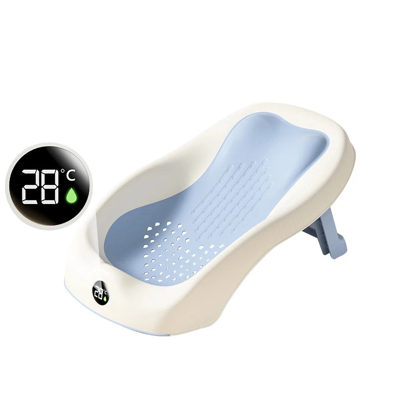 🛁💡Smart Folding Baby Bath – Comfy, Safe & Temperature Aware! 🍼🌡️ - ThiGui